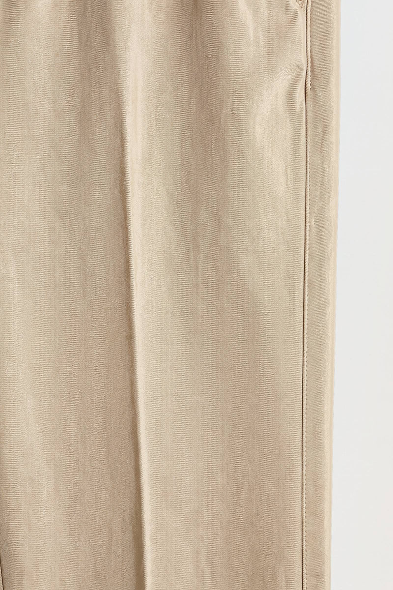 Frey chinos i sand — tygdetalj