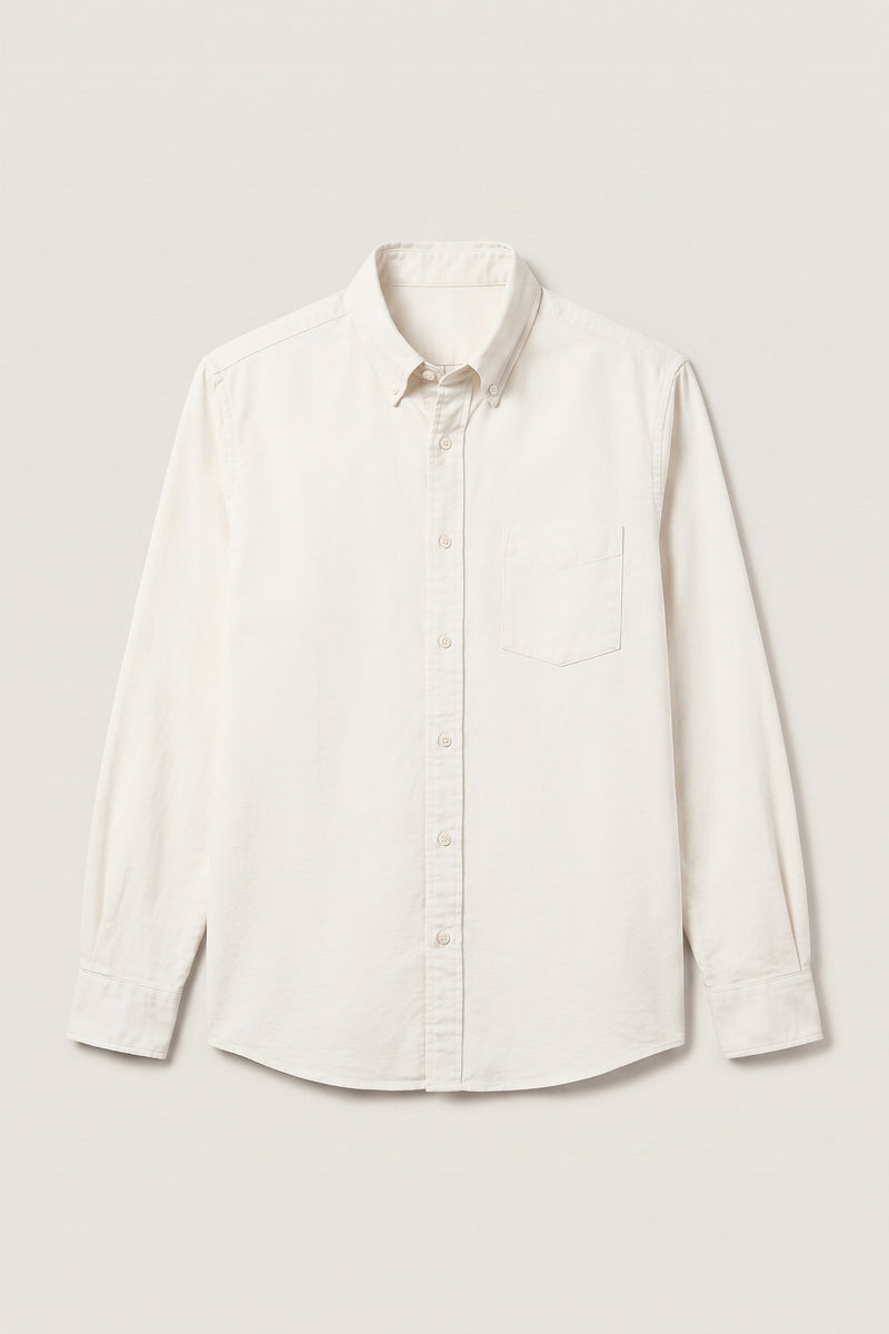 Anton skjorta i off-white — liggande produktbild