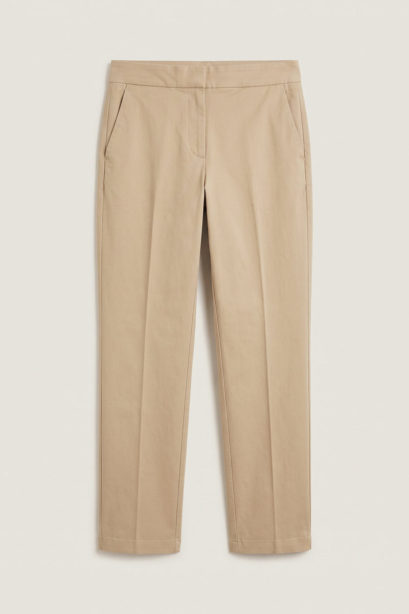 Frey chinos i sand — liggande produktbild